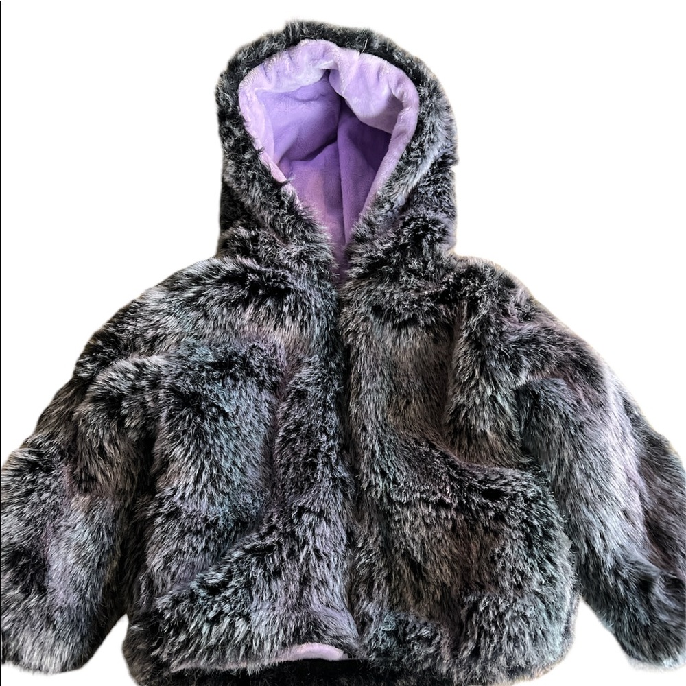 American widgeon faux fur jacket‎